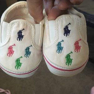 Ralph Lauren slip on crib shoes